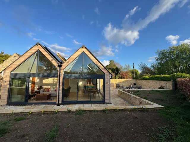 Cottage exterior and terrace