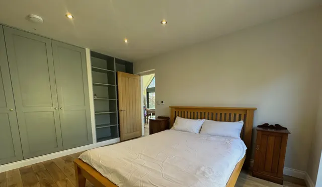 Bedroom and wardrobe