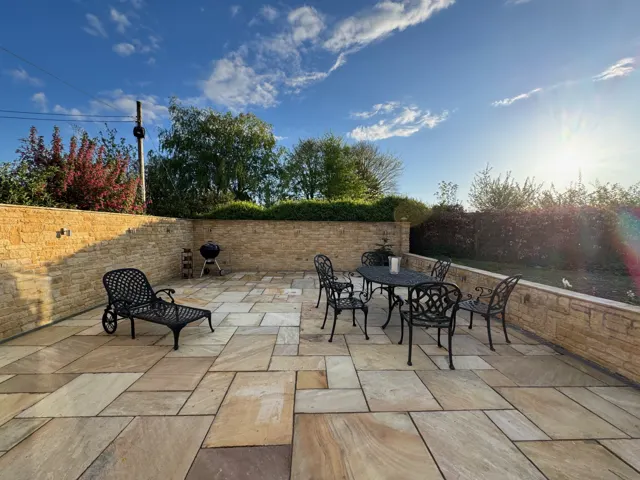 Private patio seating