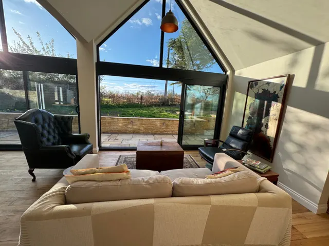 Sitting room with garden views