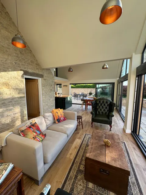 Open-plan sitting room