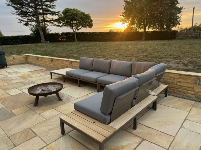 Terrace at sunset