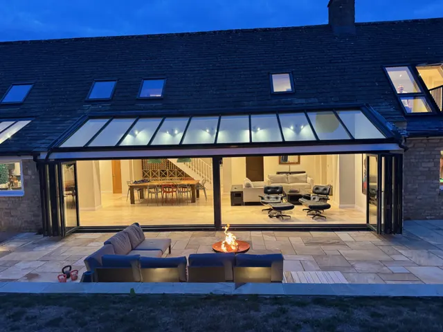 The house in the evening