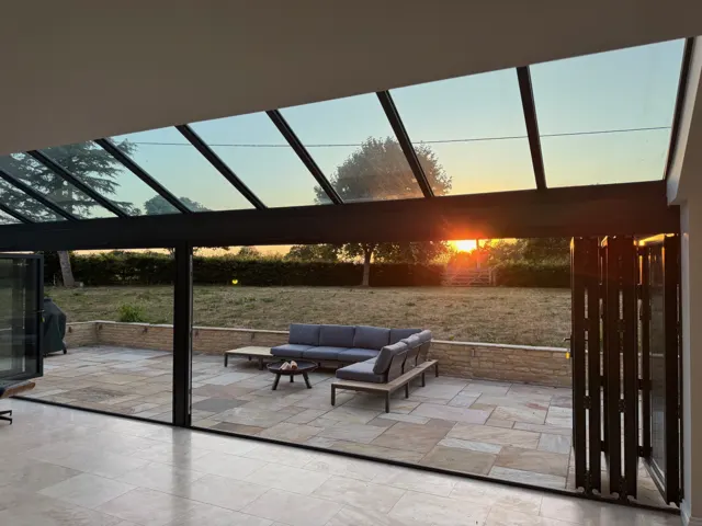 Sunset from the dining space