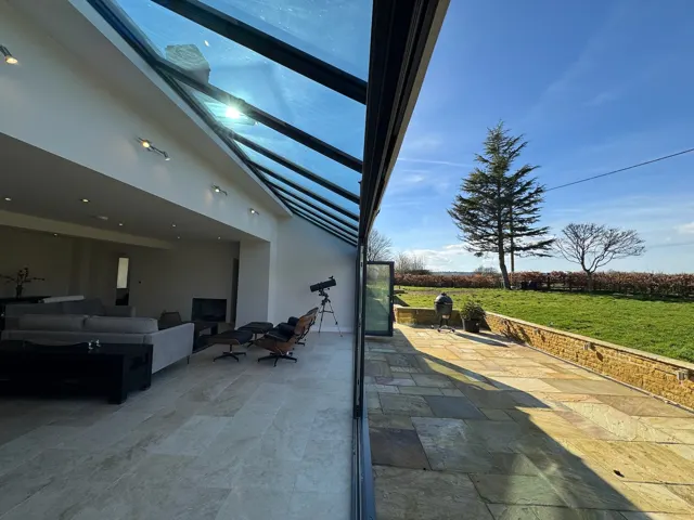 Terrace and garden
