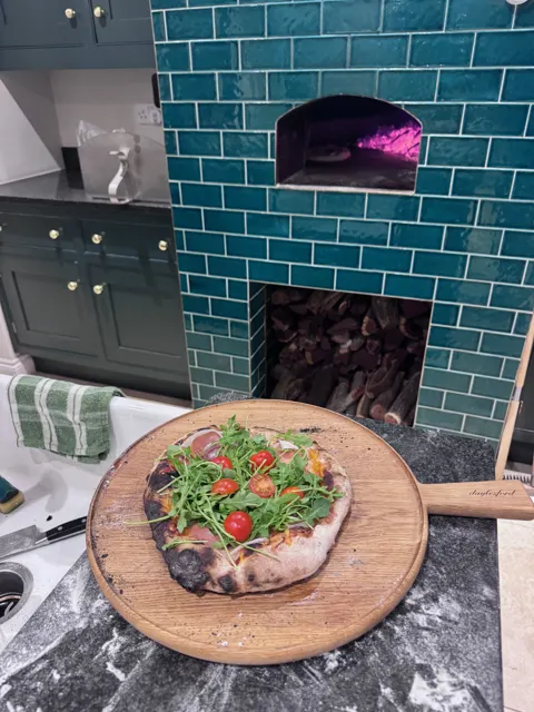 Wood-fired pizza